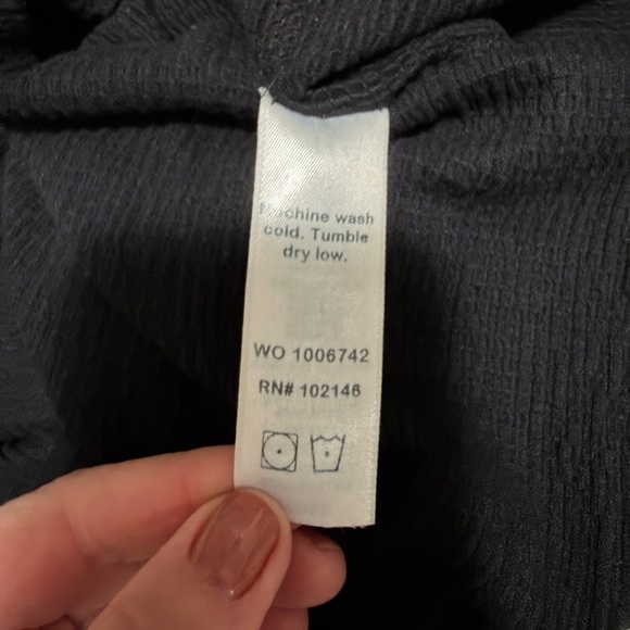 Michael Stars Black Knit Strapless Midi Dress Small - Picture 6 of 6